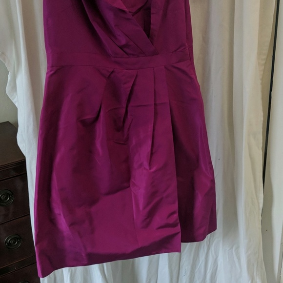J. Crew purple silk ruffle dress - size 6 - Picture 3 of 6